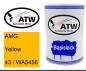 Preview: AMG, Yellow, 43 / WA5456: 500ml Lackdose, von ATW Autoteile West.